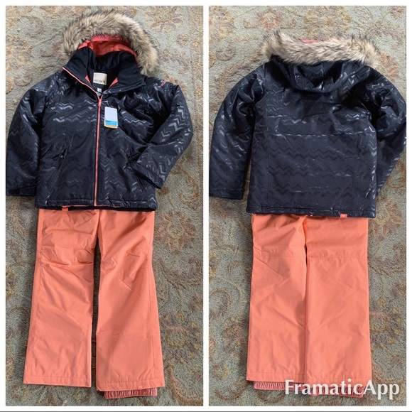 Roxy Other - * NWT ROXY GIRL backyard girl American pie snowboard pants and jacket set 16 Lf1